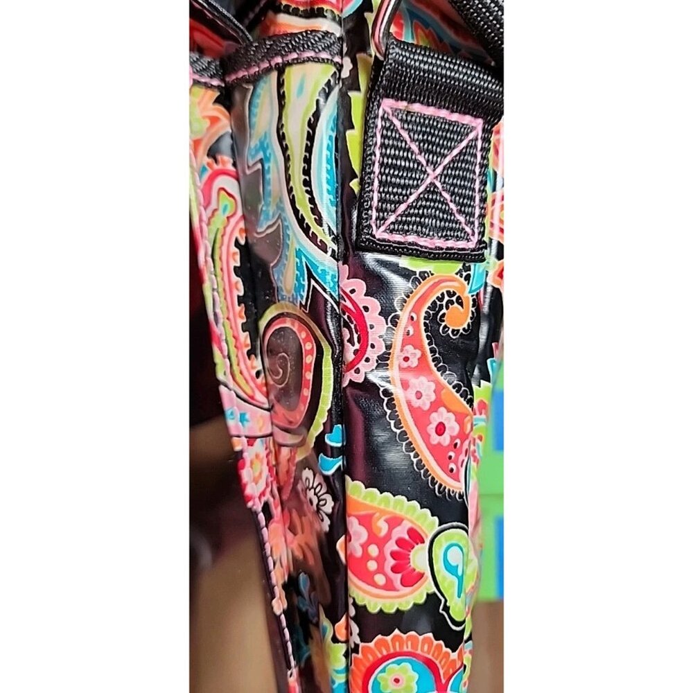 Hadiki Bayou Paisley Sling Crossbody Purse Shoulder Bag Adjustable Strap EUC - Picture 10 of 16